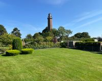 Garten mit Blick auf den Leuchtturm